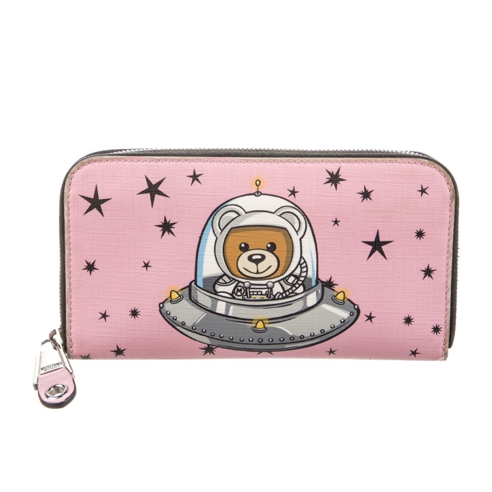 Moschino Pink Space Bear Wallet